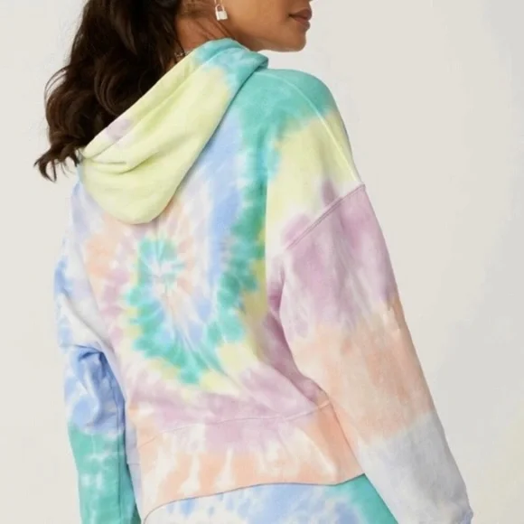 Daydreamer LA Eye Shrunken Hoodie Prismatic Tie Dye - Picture 2 of 12